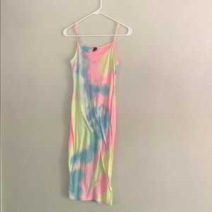 Colorful Tie-Dye  Dress